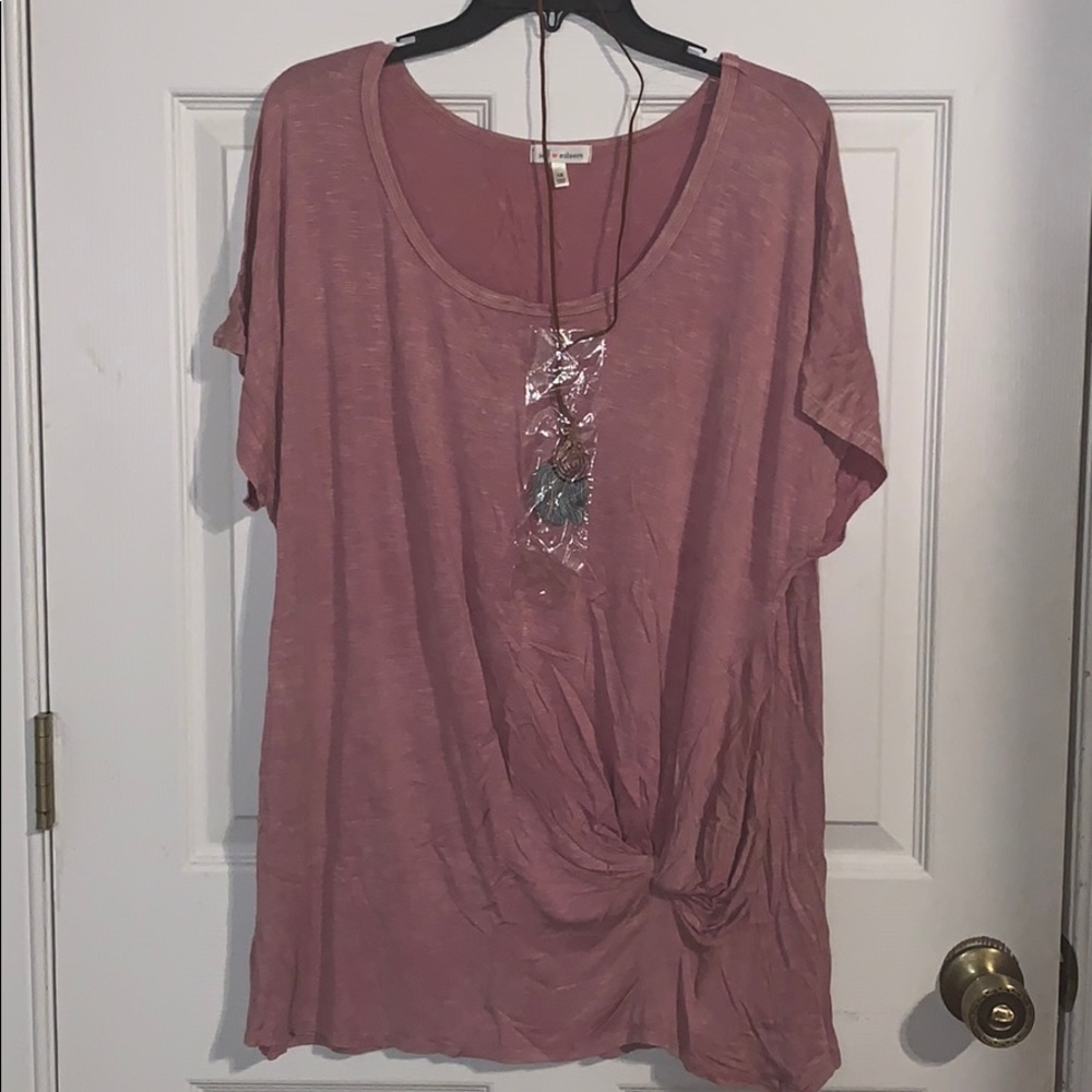 New Self Esteem shirt with necklace